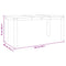 vidaXL Dining Table Panama Grey 160x80x75 cm Solid Wood Pine