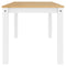 vidaXL Dining Table Panama White 160x80x75 cm Solid Wood Pine
