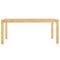 vidaXL Dining Table Panama 180x90x75 cm Solid Wood Pine