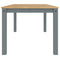 vidaXL Dining Table Panama Grey 180x90x75 cm Solid Wood Pine