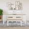 vidaXL Dining Table Panama White 180x90x75 cm Solid Wood Pine