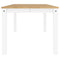 vidaXL Dining Table Panama White 180x90x75 cm Solid Wood Pine