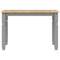 vidaXL Dining Table Corona Grey 112x60x75 cm Solid Wood Pine