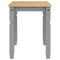 vidaXL Dining Table Corona Grey 112x60x75 cm Solid Wood Pine