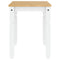 vidaXL Dining Table Corona White 112x60x75 cm Solid Wood Pine