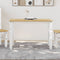 vidaXL Dining Table Corona White 112x60x75 cm Solid Wood Pine
