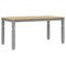 vidaXL Dining Table Corona Grey 160x80x75 cm Solid Wood Pine