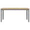 vidaXL Dining Table Corona Grey 160x80x75 cm Solid Wood Pine