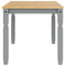 vidaXL Dining Table Corona Grey 160x80x75 cm Solid Wood Pine