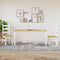 vidaXL Dining Table Corona White 160x80x75 cm Solid Wood Pine
