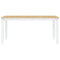 vidaXL Dining Table Corona White 160x80x75 cm Solid Wood Pine