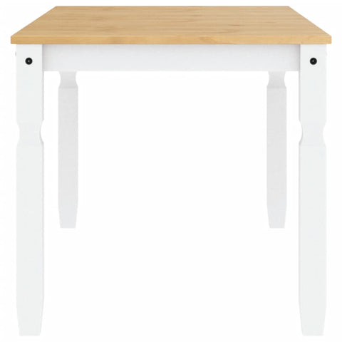vidaXL Dining Table Corona White 160x80x75 cm Solid Wood Pine