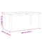 vidaXL Dining Table Corona 180x90x75 cm Solid Wood Pine