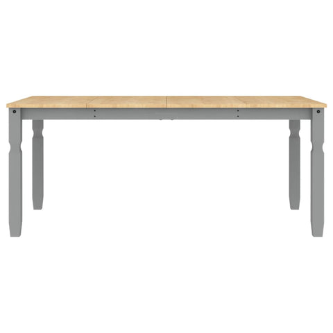 vidaXL Dining Table Corona Grey 180x90x75 cm Solid Wood Pine