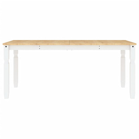 vidaXL Dining Table Corona White 180x90x75 cm Solid Wood Pine
