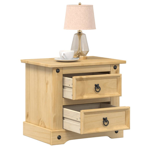 vidaXL Bedside Cabinet Corona 53x39x50 cm Solid Wood Pine