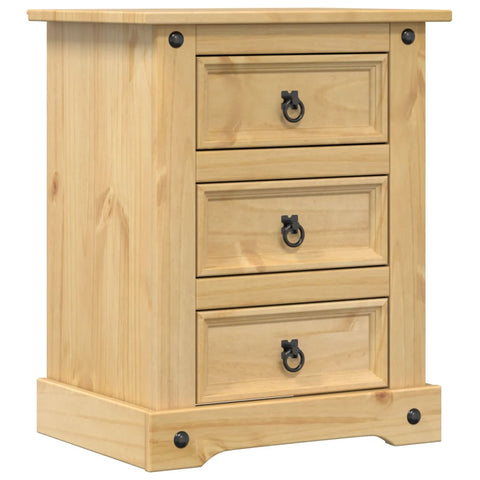 vidaXL Bedside Cabinet Corona 53x39x66 cm Solid Wood Pine