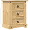 vidaXL Bedside Cabinet Corona 53x39x66 cm Solid Wood Pine