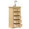 vidaXL Bedside Cabinet Corona 53x39x103 cm Solid Wood Pine
