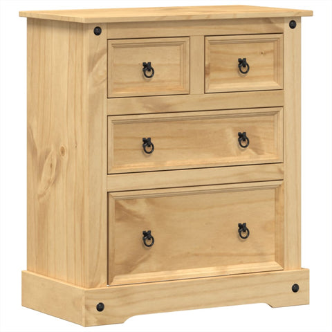 vidaXL Chest of Drawers Corona 80x43x91 cm Solid Wood Pine