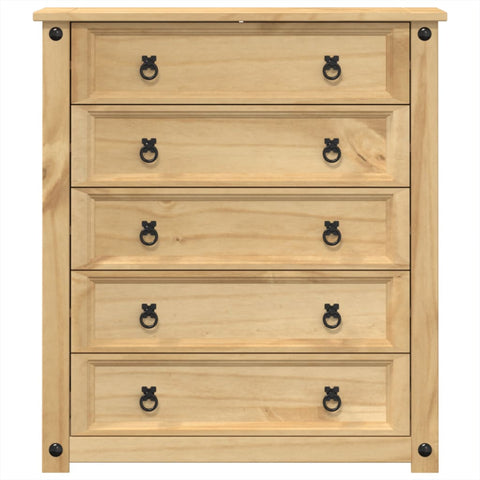 vidaXL Chest of Drawers Corona 80x40x89 cm Solid Wood Pine