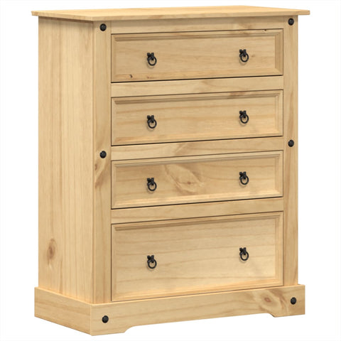vidaXL Chest of Drawers Corona 92x48x120 cm Solid Wood Pine