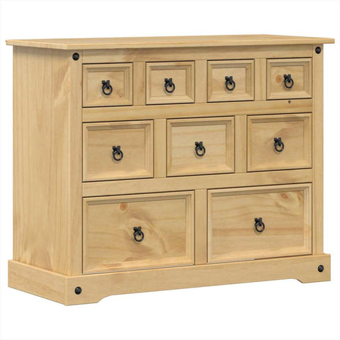 vidaXL Chest of Drawers Corona 101x45x82 cm Solid Wood Pine