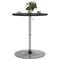 vidaXL Bar Table Black 60x60x90 cm Engineered Wood and Chromed Steel