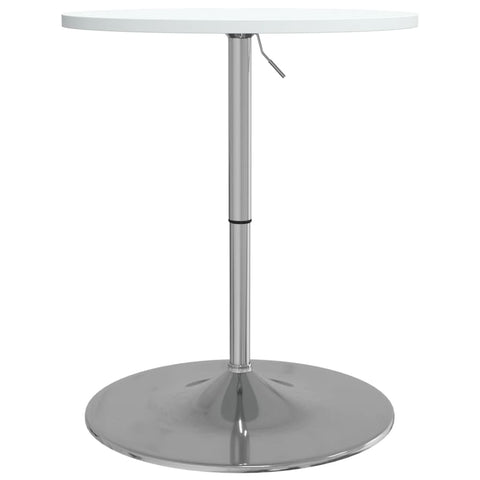 vidaXL Bar Table White 60x60x90 cm Engineered Wood and Chromed Steel