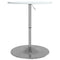 vidaXL Bar Table White 60x60x90 cm Engineered Wood and Chromed Steel