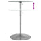 vidaXL Bar Table White 60x60x90 cm Engineered Wood and Chromed Steel