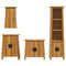 vidaXL 4 Piece Bathroom Furniture Set Solid Wood Pine