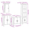 vidaXL 4 Piece Bathroom Furniture Set Solid Wood Pine