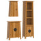vidaXL 3 Piece Bathroom Furniture Set Solid Wood Pine
