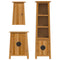 vidaXL 3 Piece Bathroom Furniture Set Solid Wood Pine