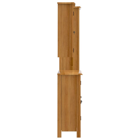 vidaXL 3 Piece Bathroom Furniture Set Solid Wood Pine