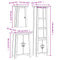 vidaXL 3 Piece Bathroom Furniture Set Solid Wood Pine