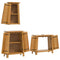 vidaXL 3 Piece Bathroom Furniture Set Solid Wood Pine