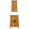 vidaXL 2 Piece Bathroom Furniture Set Solid Wood Pine