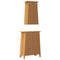 vidaXL 2 Piece Bathroom Furniture Set Solid Wood Pine