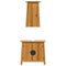 vidaXL 2 Piece Bathroom Furniture Set Solid Wood Pine