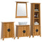 vidaXL 4 Piece Bathroom Furniture Set Solid Wood Pine