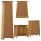 vidaXL 4 Piece Bathroom Furniture Set Solid Wood Pine