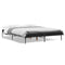 vidaXL Bed Frame without Mattress Black 150x200 cm King Size