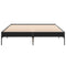 vidaXL Bed Frame without Mattress Black 150x200 cm King Size