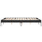 vidaXL Bed Frame without Mattress Black 150x200 cm King Size