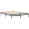 vidaXL Bed Frame without Mattress Grey Sonoma 150x200 cm King Size