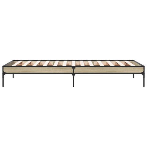 vidaXL Bed Frame without Mattress Sonoma Oak 100x200 cm