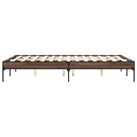 vidaXL Bed Frame without Mattress Brown Oak 120x190 cm Small Double