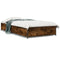 vidaXL Bed Frame without Mattress Smoked Oak 90x190 cm Single